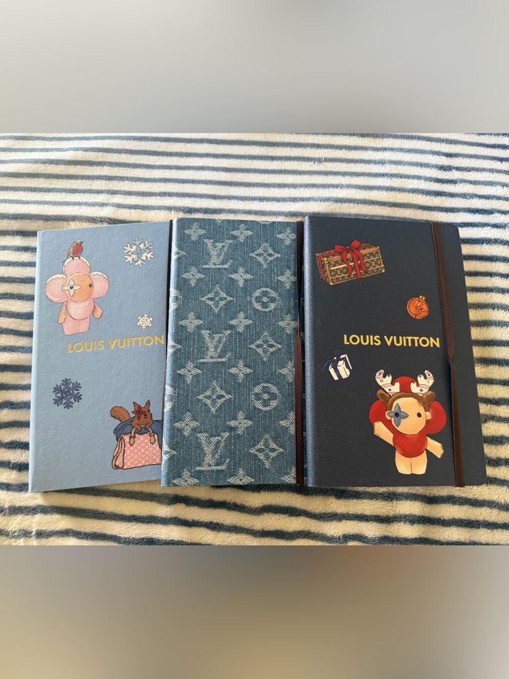 💙🩵💙3x Louis Vuitton Jane MM Notebooks💙🩵💙